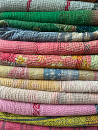 Kantha Throws