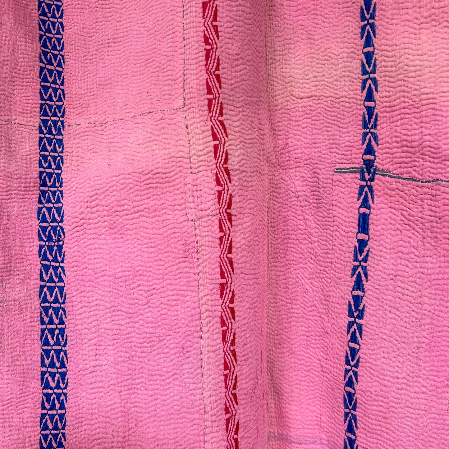kantha vintage blanket throw pink 2034