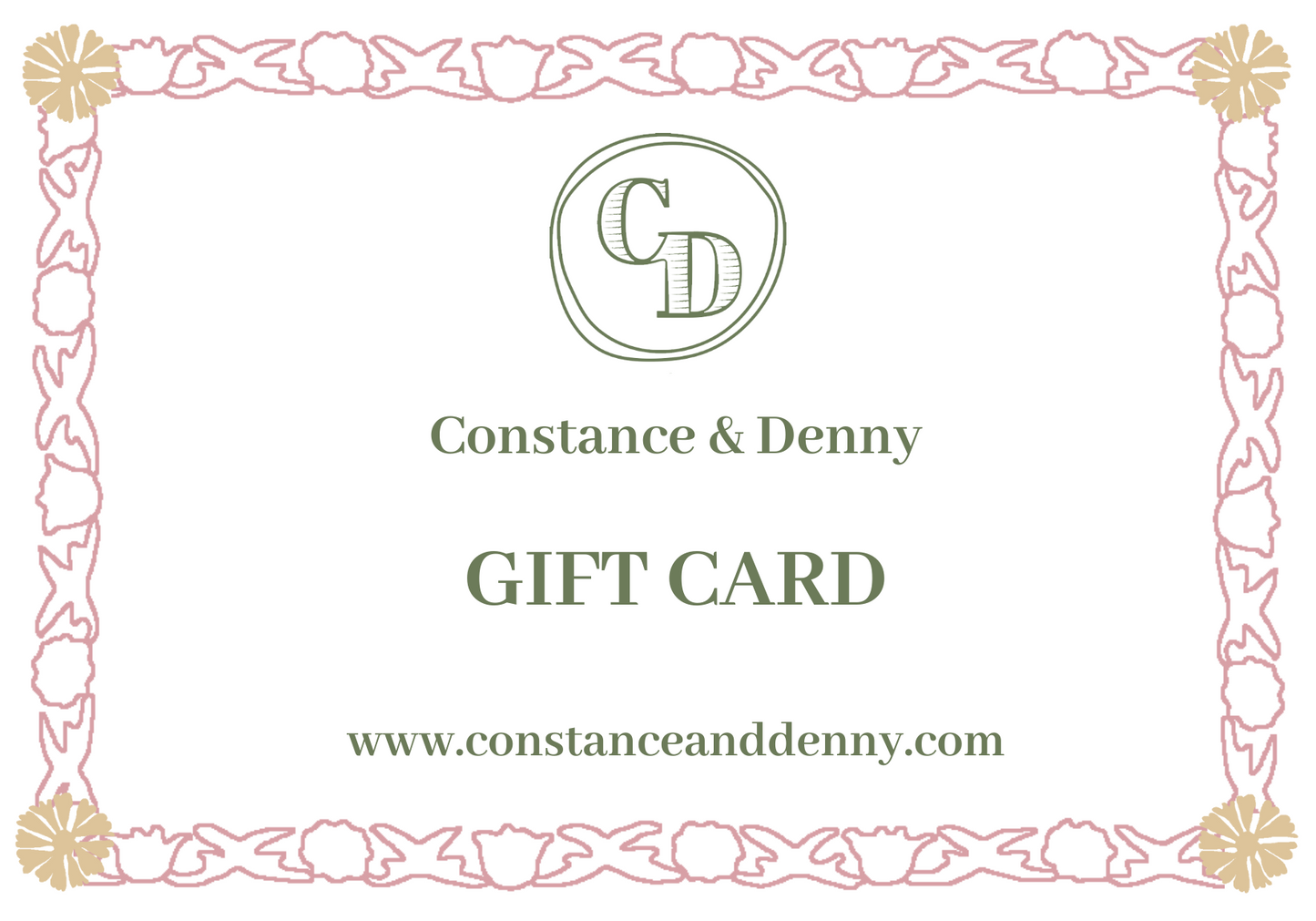 Constance & Denny Gift Card