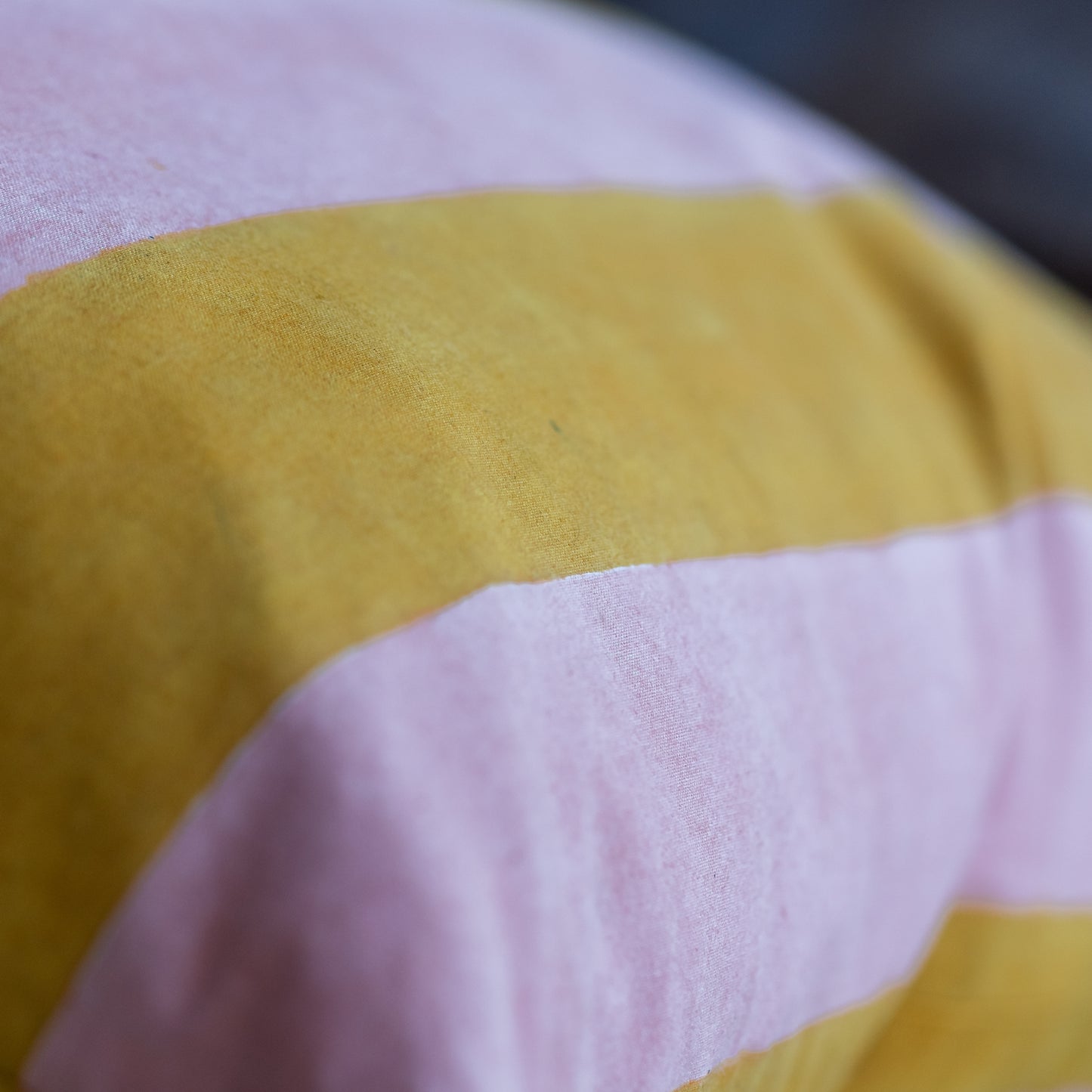 constance-amd-denny-cushion-large-stripe-pink-and-apricot-detail