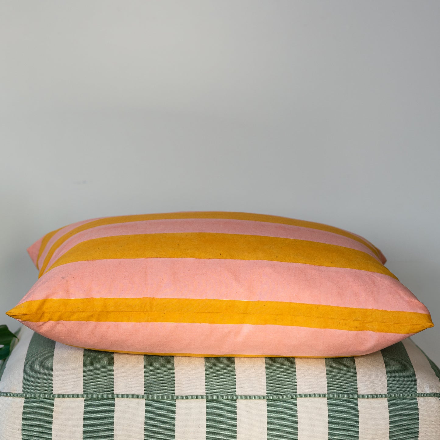 constance-and-denny-cushion-large-stripe-pink-and-apricot-flat
