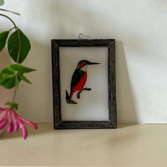 constance-and-denny-indian-reverse-glass-painting-boxed-packaging-hand-painted-artisan-gallery-walll-display-art-kingfisher