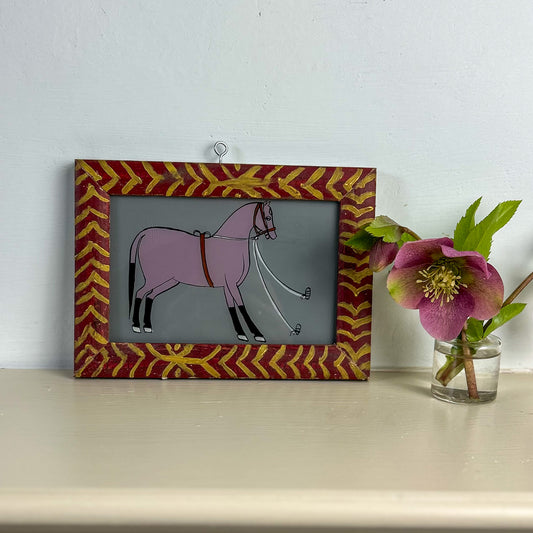 indian-glass-painting-horse-grey-background-handpainted-indian-glass painting-small