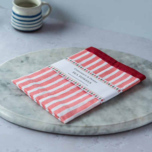 stripe-block-printed-cherry-pink-tea-towel