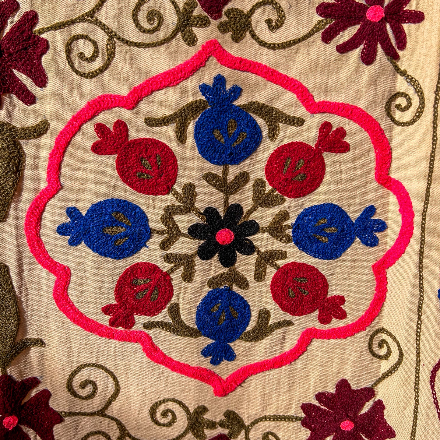 suzani-stitched-wall-hanging-bedspread-nude-traditional-colours-detail-pattern