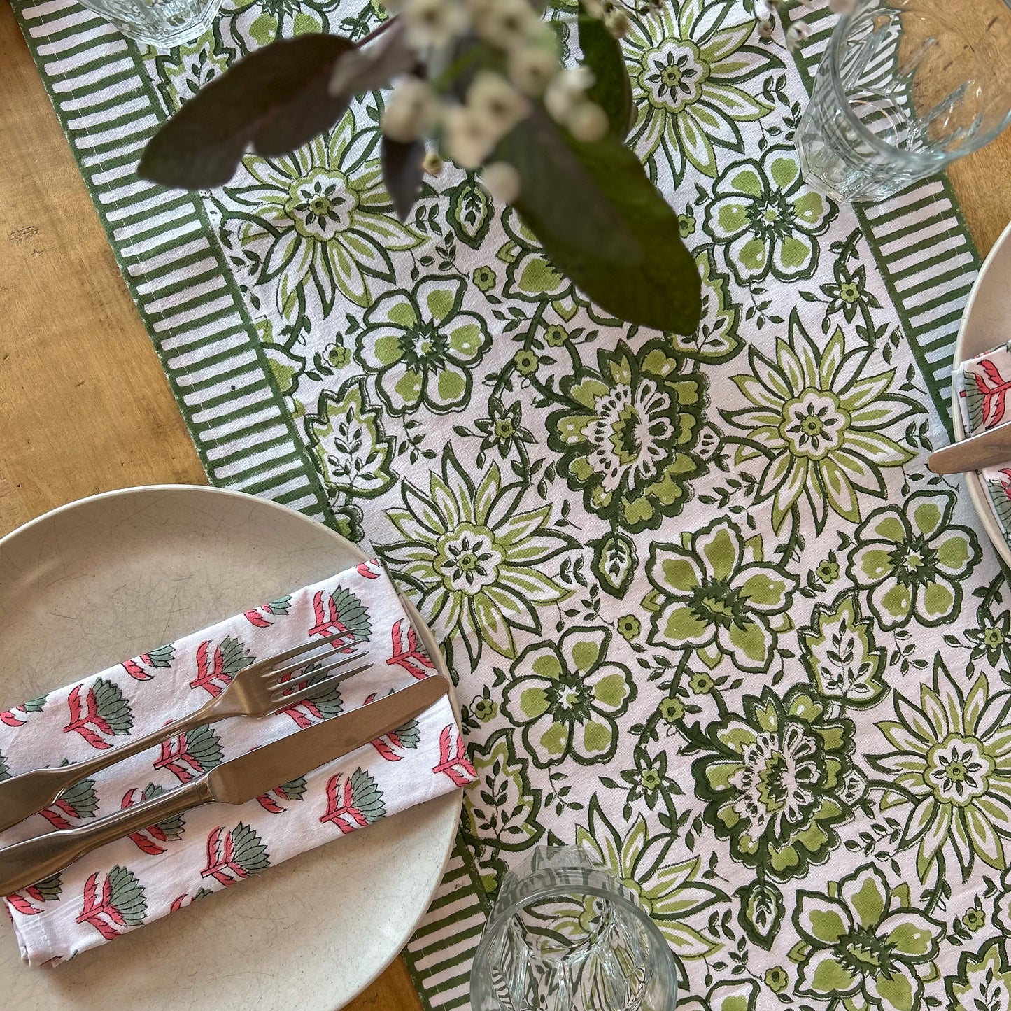 constance-and-denny-meadow-green-table-runner-block-printed
