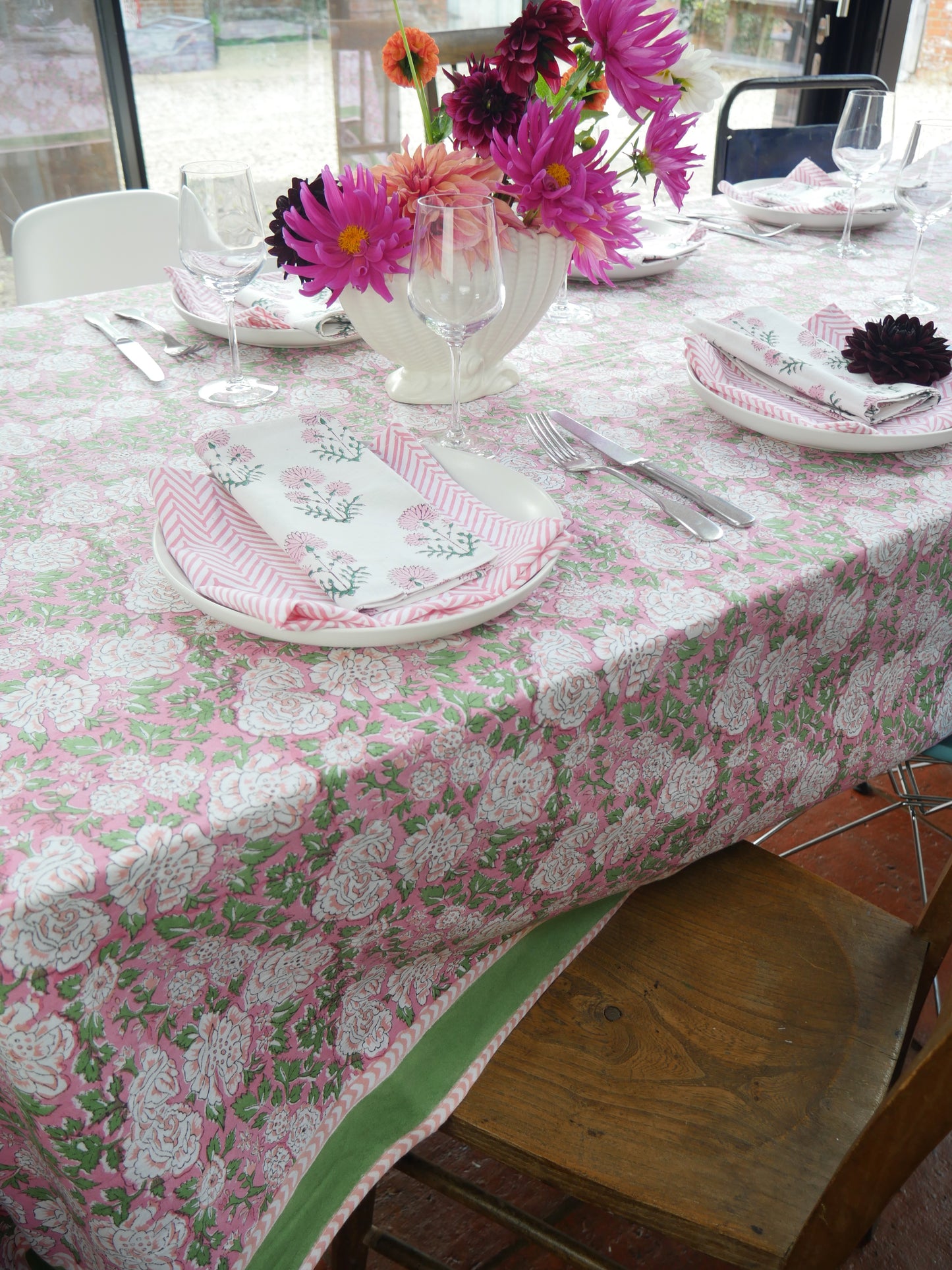 pink-tablecloth-block-printed-floral-pretty-side-view