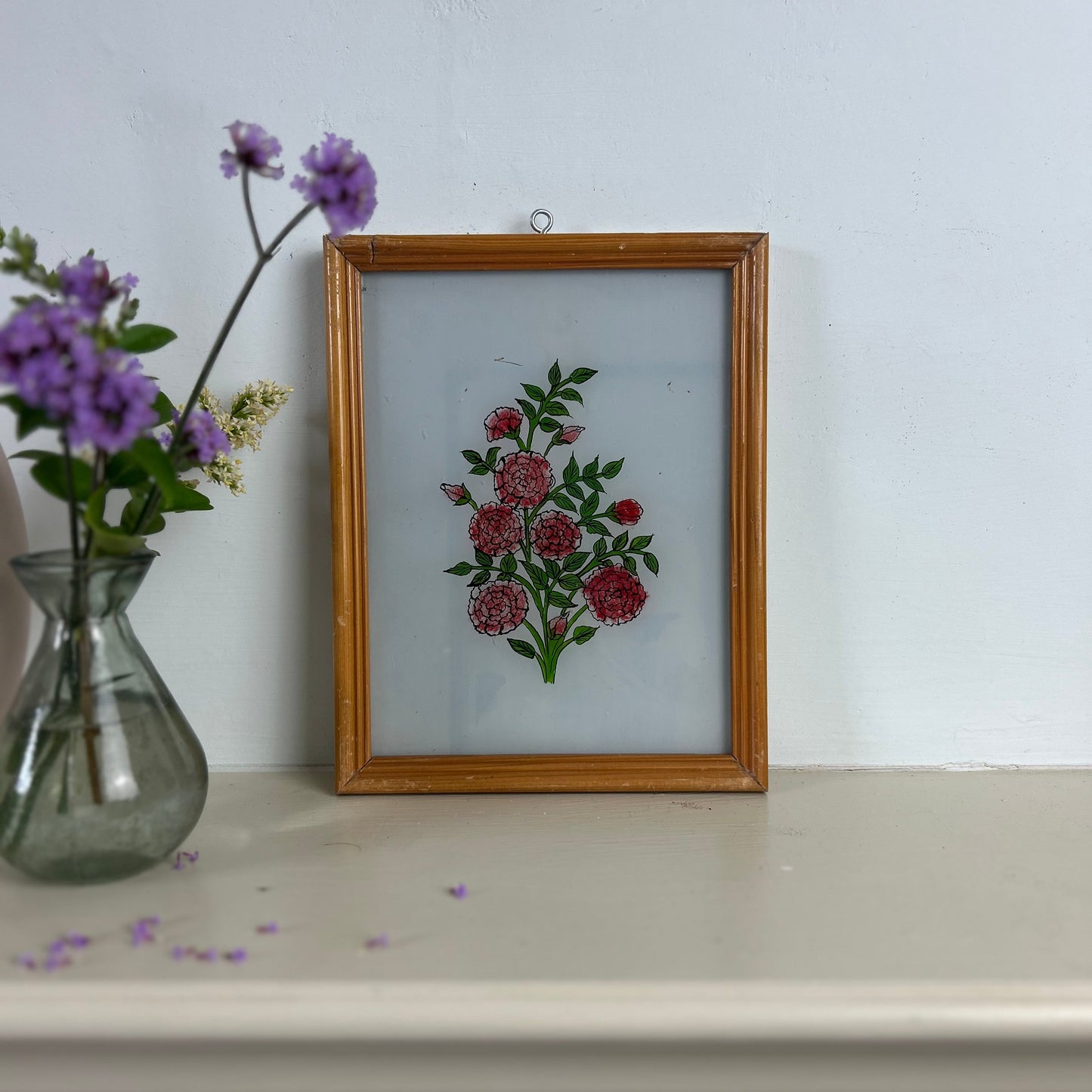 indian-reverse-glass-painting-carnation-medium