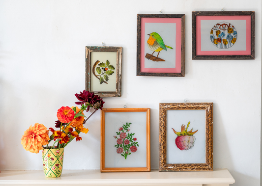 Glass paintings hand made in India