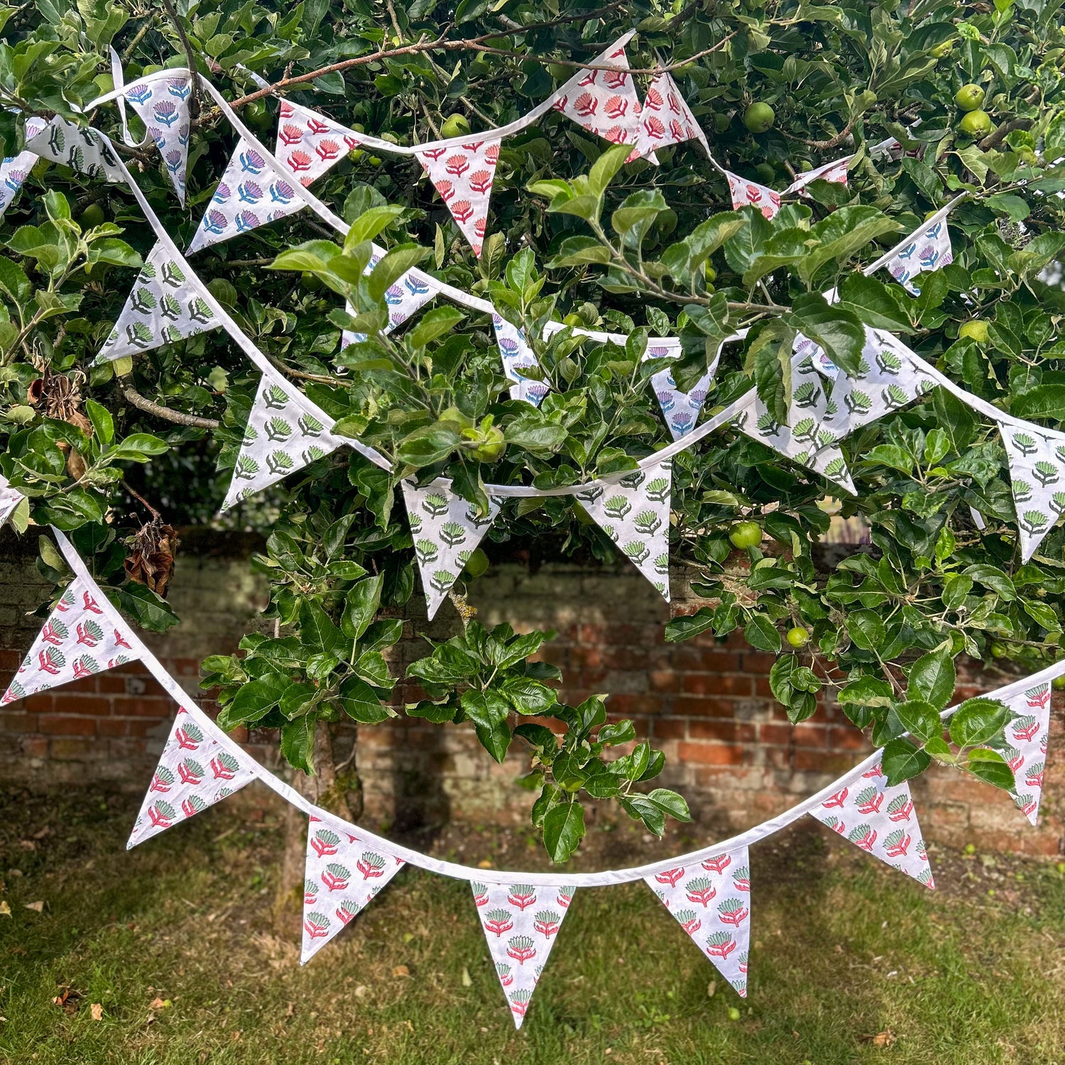 bunting-lotus-flower-block-printed