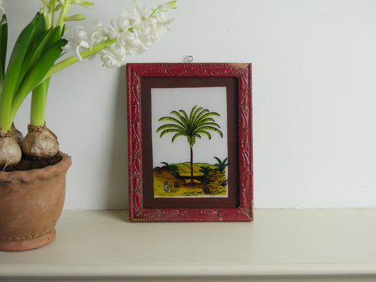 PALM TREE Indian glass painting