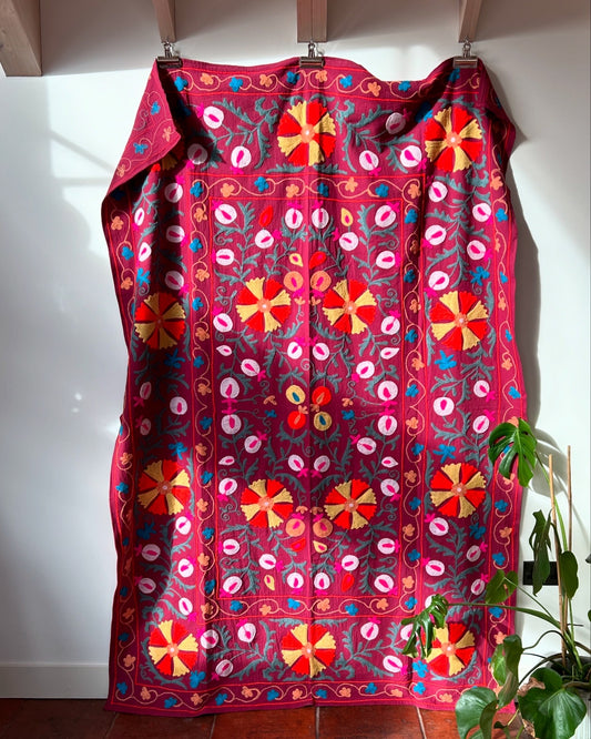 DAMSON MULTI COLOURED wool Suzani