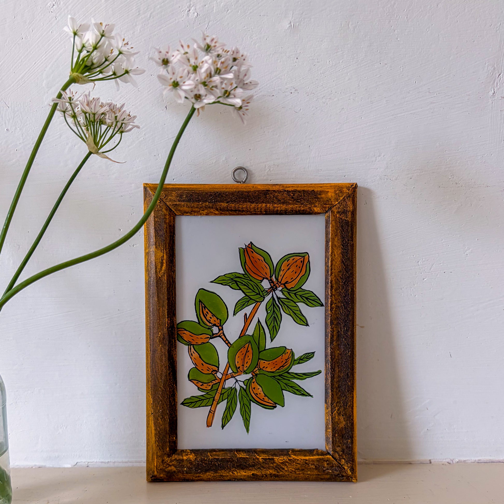 ALMONDS GLASS PAINTING