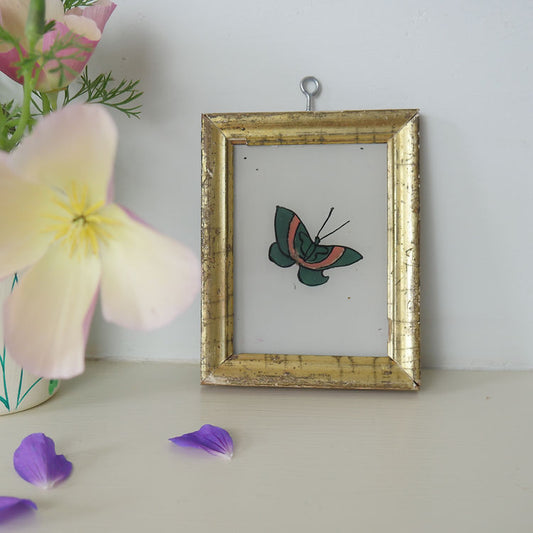 BUTTERFLY Indian glass painting 