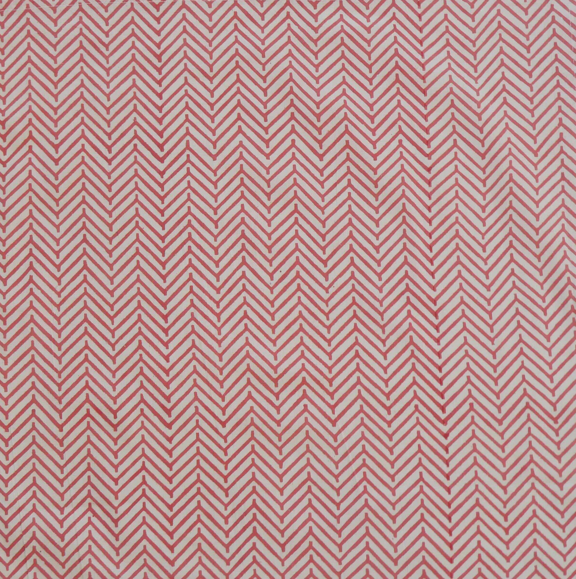 CHEVRON CORAL set of 6 cotton napkins