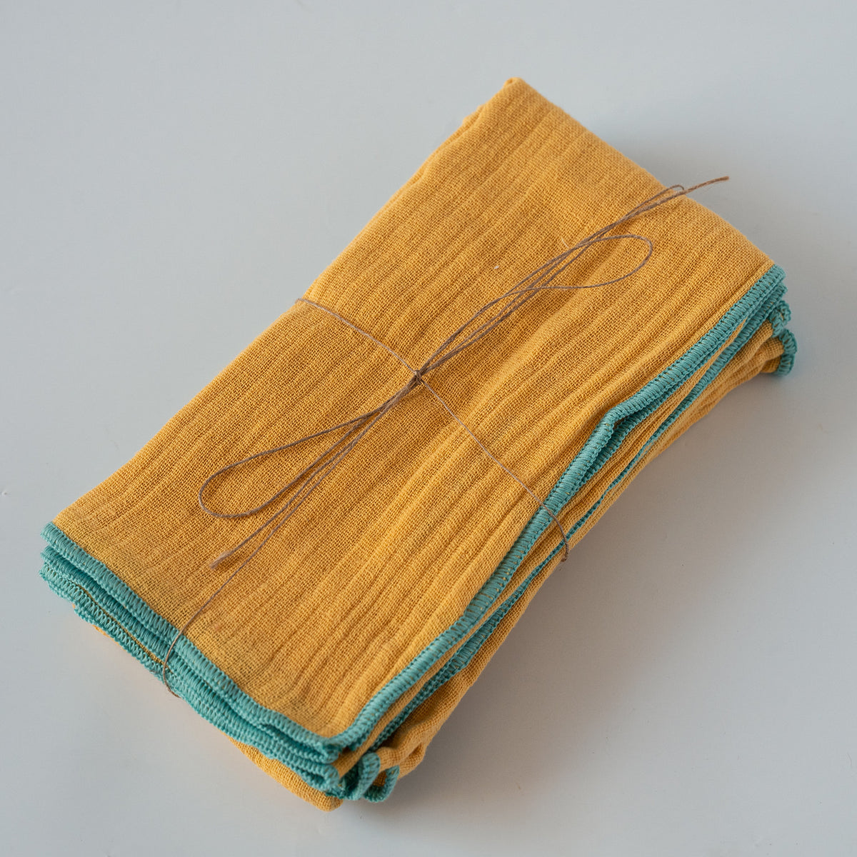 ORGANIC 2 PLY COTTON NAPKINS - Set of 4 - Various Colours
