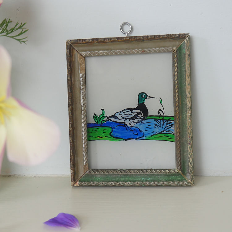 DUCK Indian glass painting