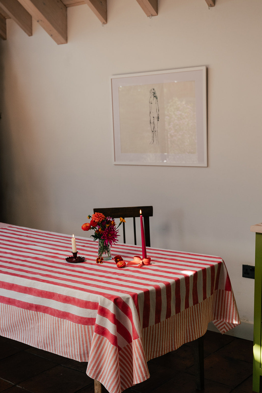 Double Stripe Tablecloth - 5 colours