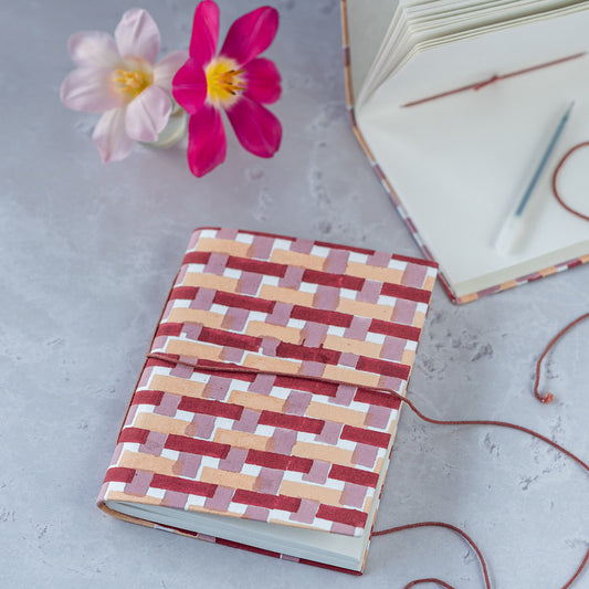 constance-and-denny-geometric-stripe-notebook-block-printed-handmade-paper 