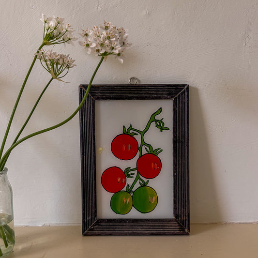 TOMATO VINE Indian glass painting