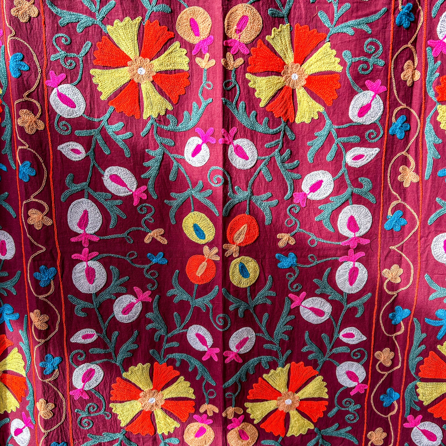 DAMSON MULTI COLOURED wool Suzani