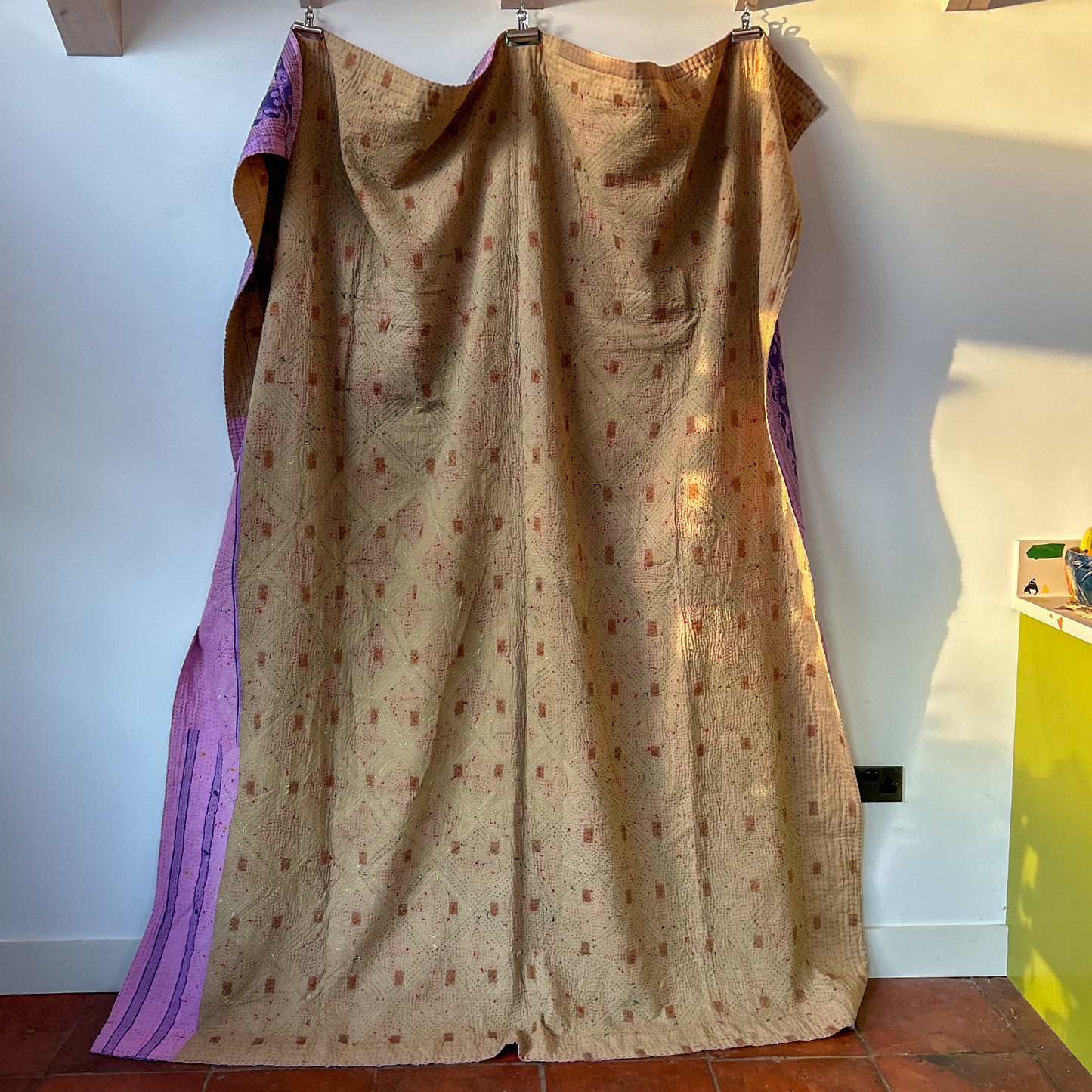 Stone kantha embroidery vintage