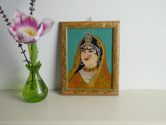 LADY
indian paintings
glass painting
hand painted