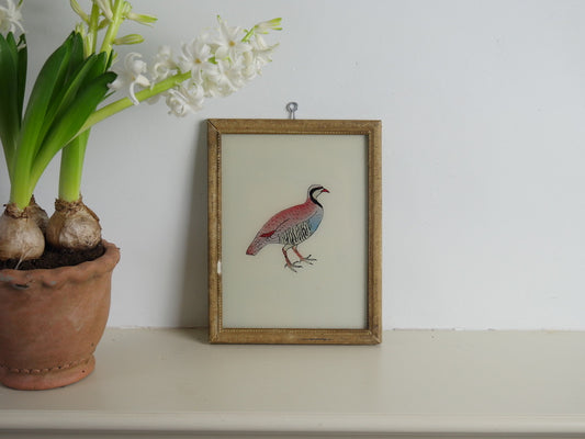 PARTRIDGE reverse painting
hand painted
glass painting