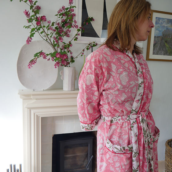 PINK FLORAL robe