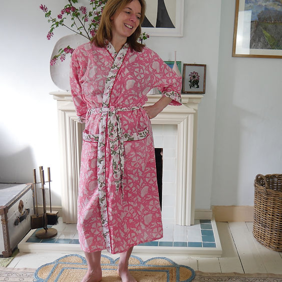 PINK FLORAL robe