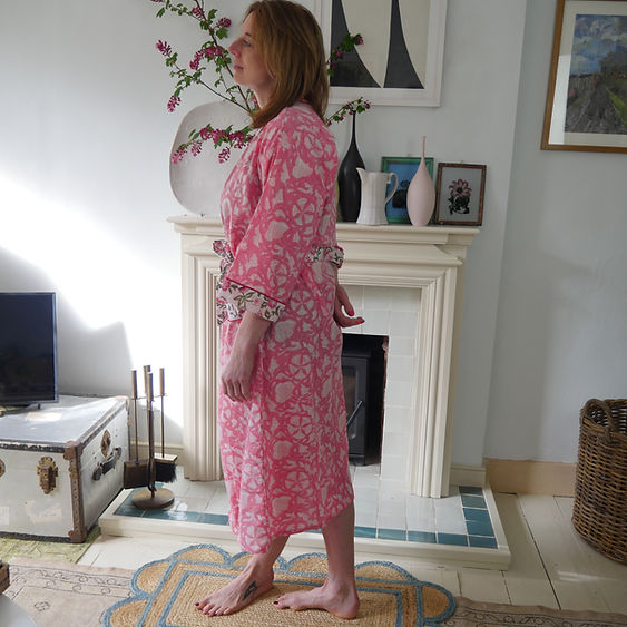 PINK FLORAL robe