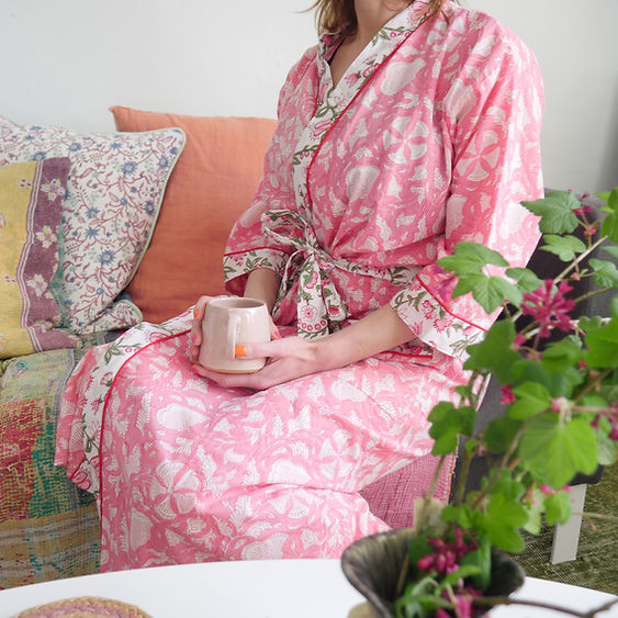 PINK FLORAL robe