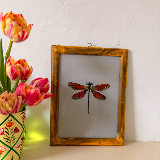 RED DRAGONFLY PAINTING