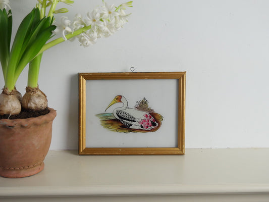 reverse painting
hand painted
glass painting
SITTING BIRD