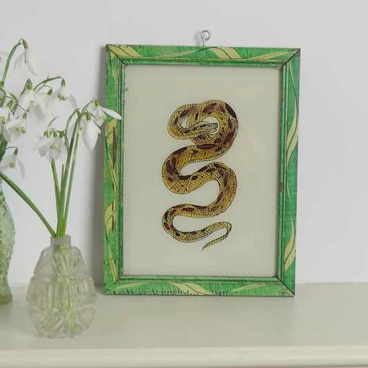 SNAKE Indian glass painting