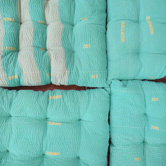 TEAL seat pads x 4 