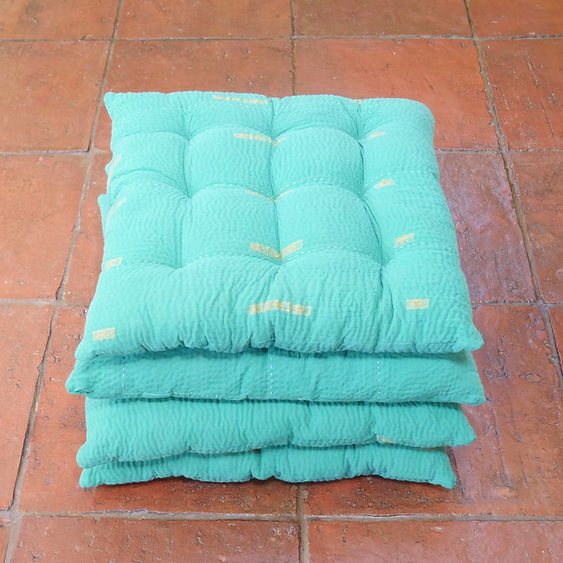 TEAL seat pads x 4 