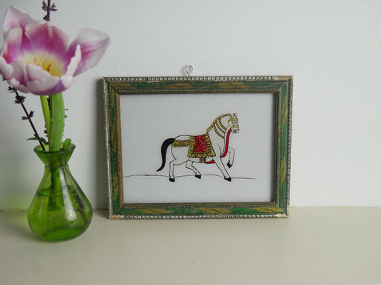 WHITE HORSE 2
indian paintings
glass painting
hand painted