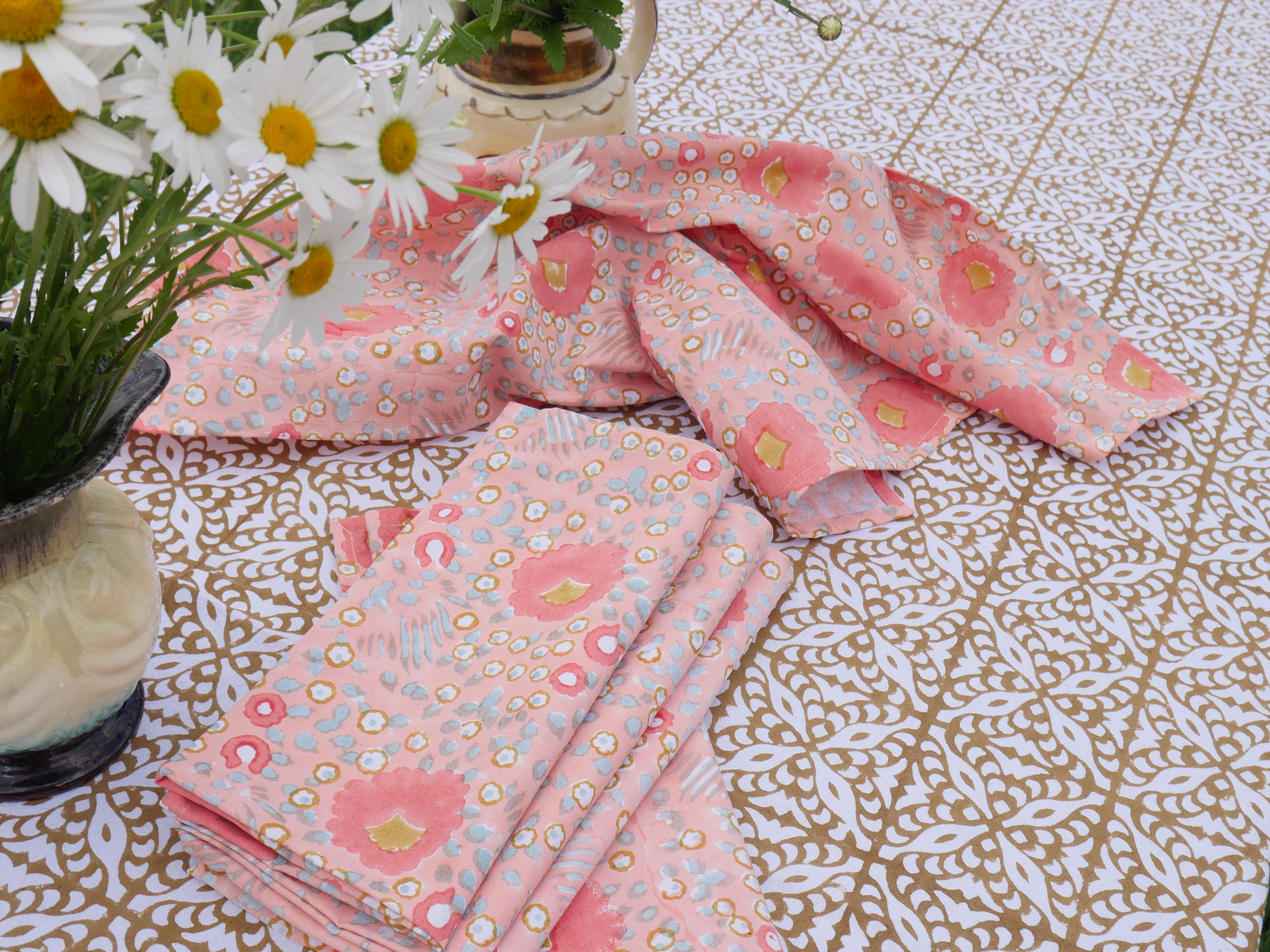 BLOOM NECTAR set of 4 cotton napkins