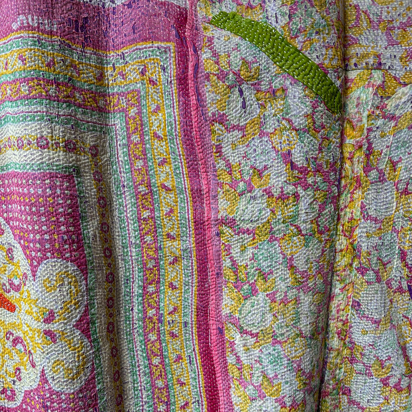 kantha-vintage-2007-hand-made-blanket-throw-textiles-wall-hanging-boho-embroidered-quilt-recycled-cotton-blanket-embroidered-textiles-patchwork-detail