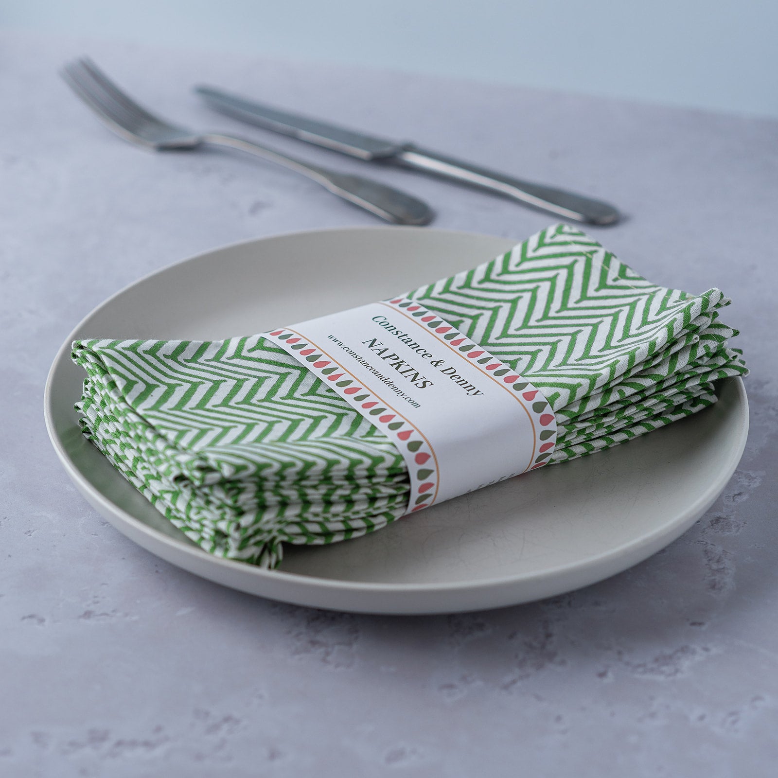 chevron-napkins-block-printed-green-set