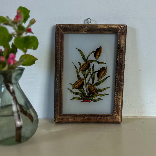 constance-and-denny-indian-reverse-glass-painting-boxed-packaging-hand-painted-artisan-art-individual-botanical-flower-small