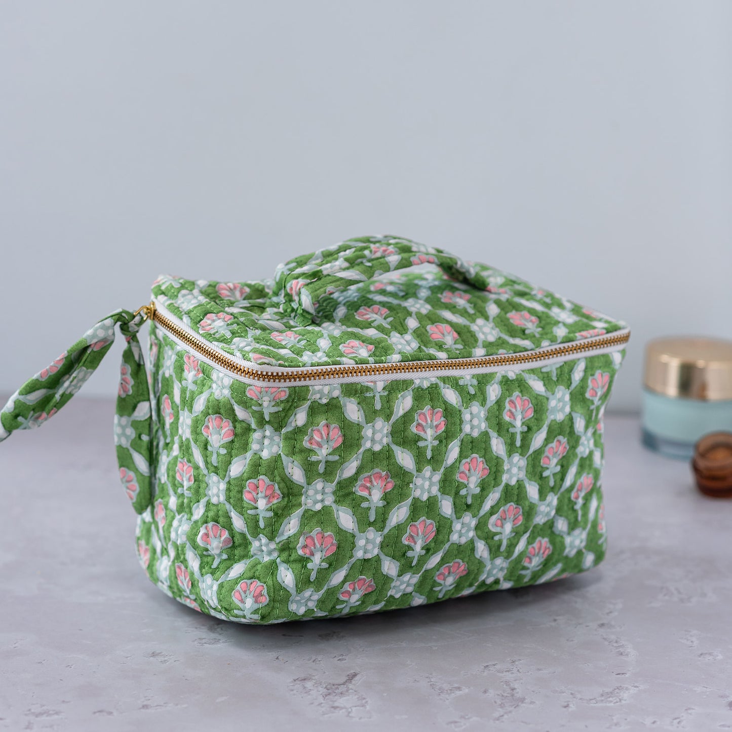 petal-cosmetic-case-block-printed-green-make-up-bag