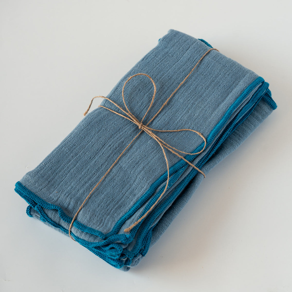 ORGANIC 2 PLY COTTON NAPKINS - Set of 4 - Various Colours