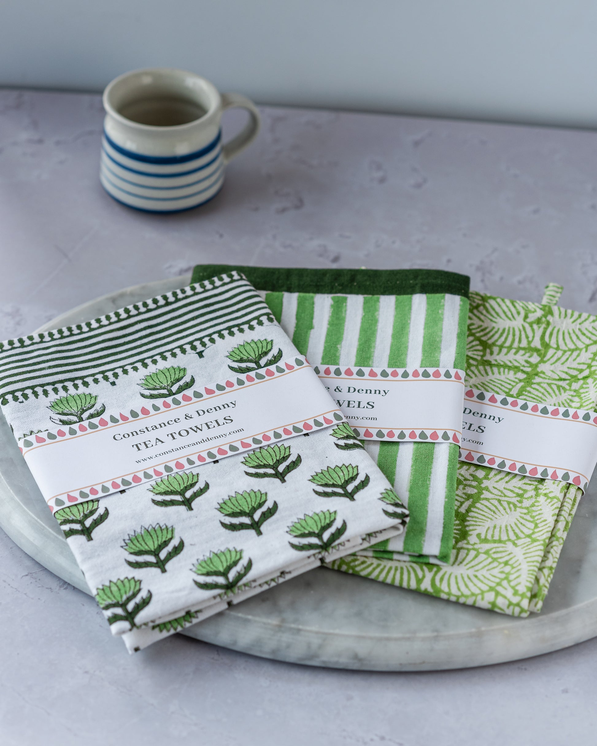 tea-towels-trio-lotus-flower-stripe-leaf