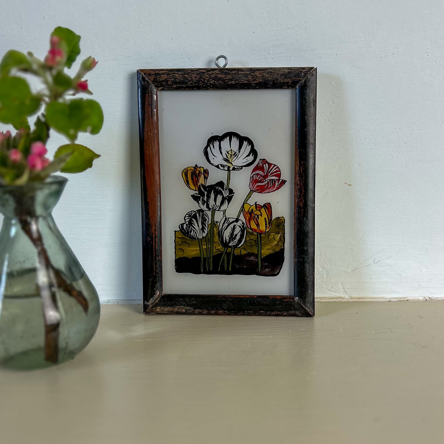 constance-and-denny-indian-reverse-glass-painting-boxed-packaging-hand-painted-artisan-art-individual-botanical-tulips-2-small