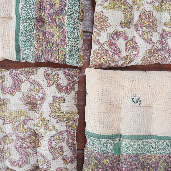 constance-and-denny-vintage-kantha-seat-pads-natural-set-of-6