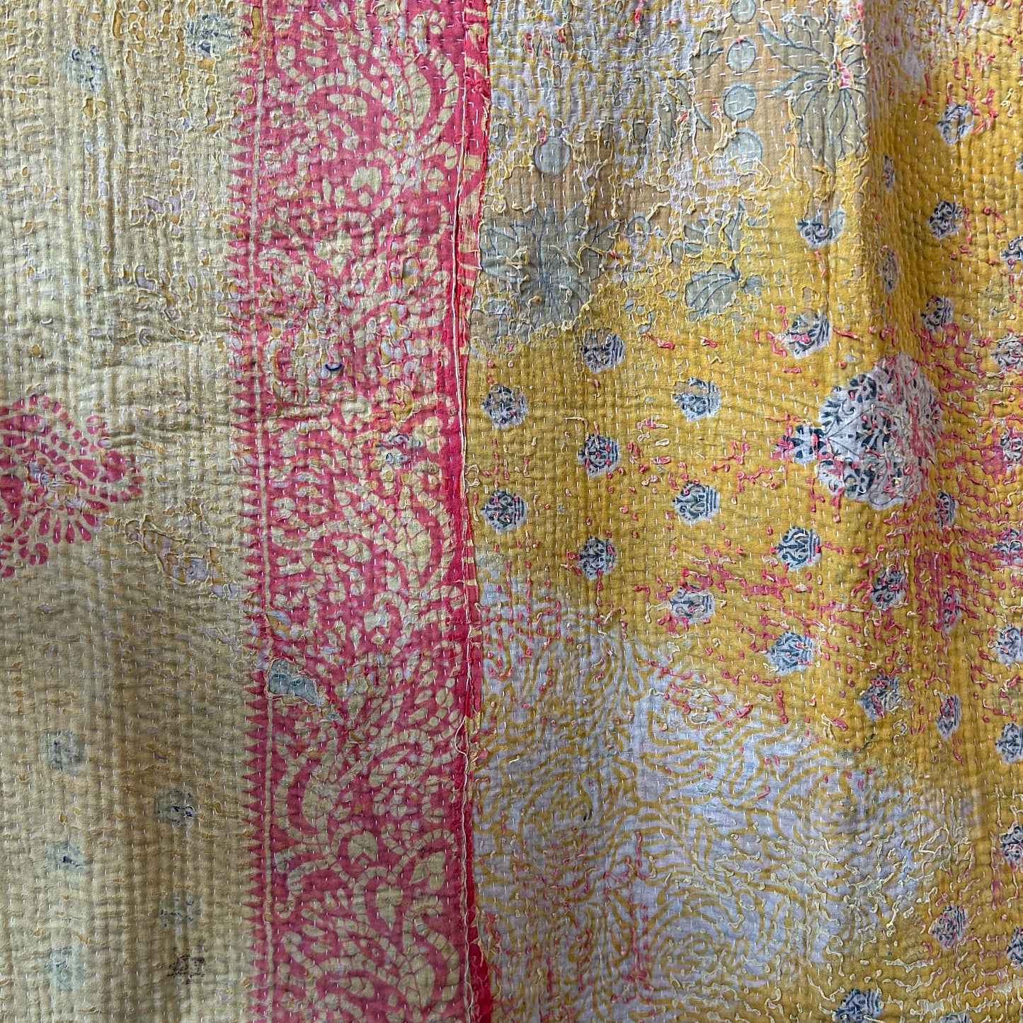 vintage-kantha-throw-blanket-comfort-wall-hanging-soft-yellow-detail