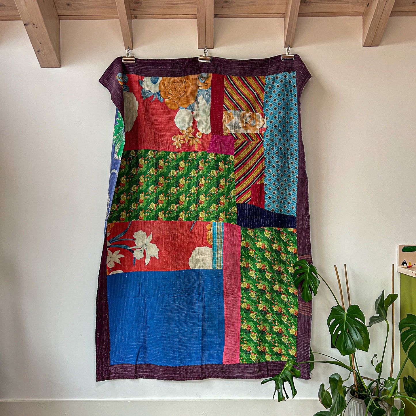 vintage-kantha-throw-blanket-quilt-multi-coloured