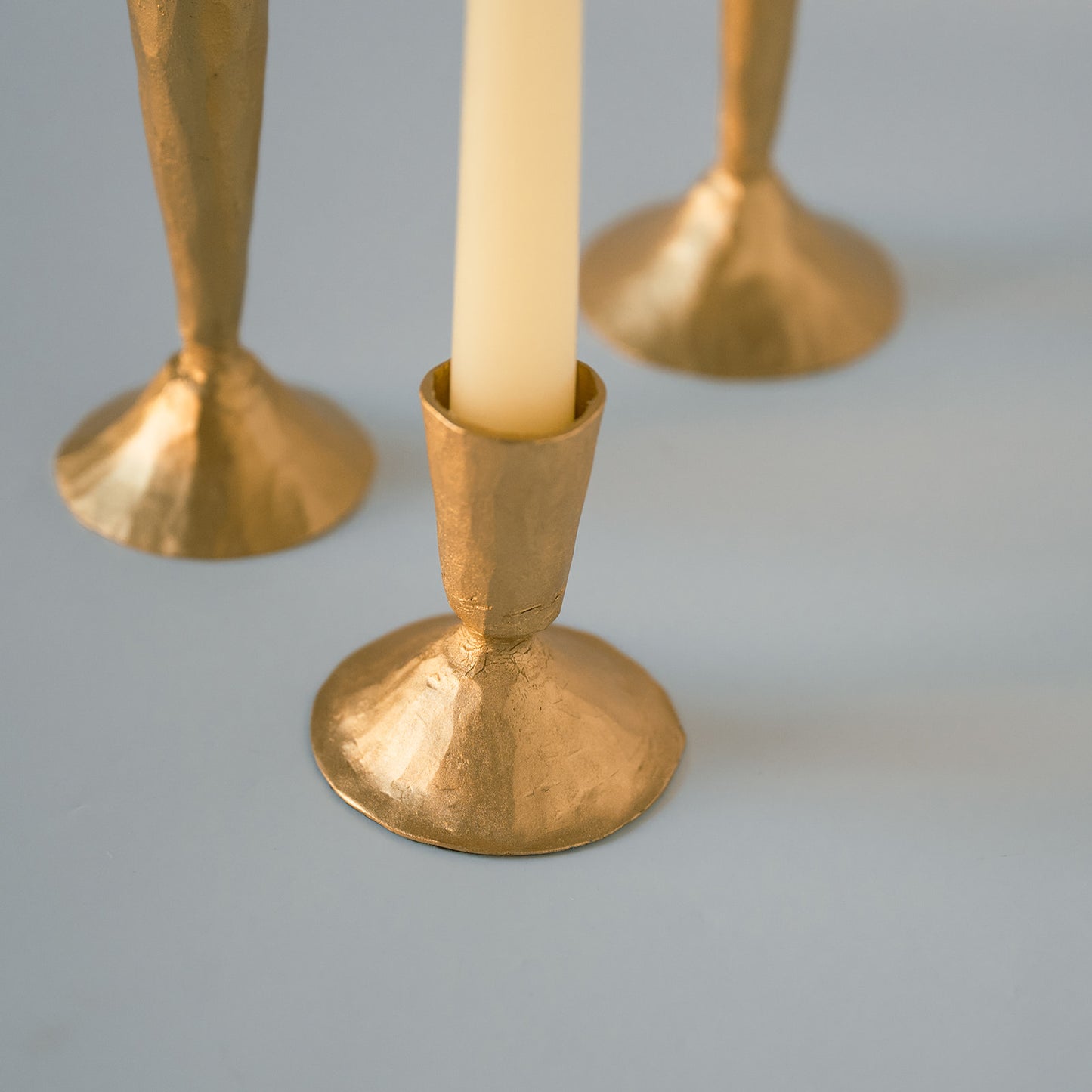 FOUNDRY GOLD candle stick holder - 3 sizes